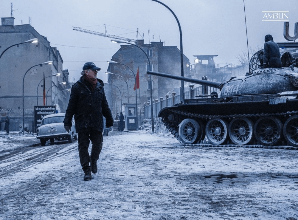 Walking through a snow-swept, miserably cold recreation of a divided Germany in Bridge of Spies