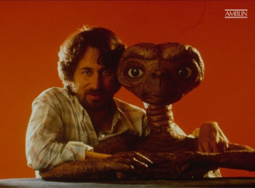 The director and his little lost alien.